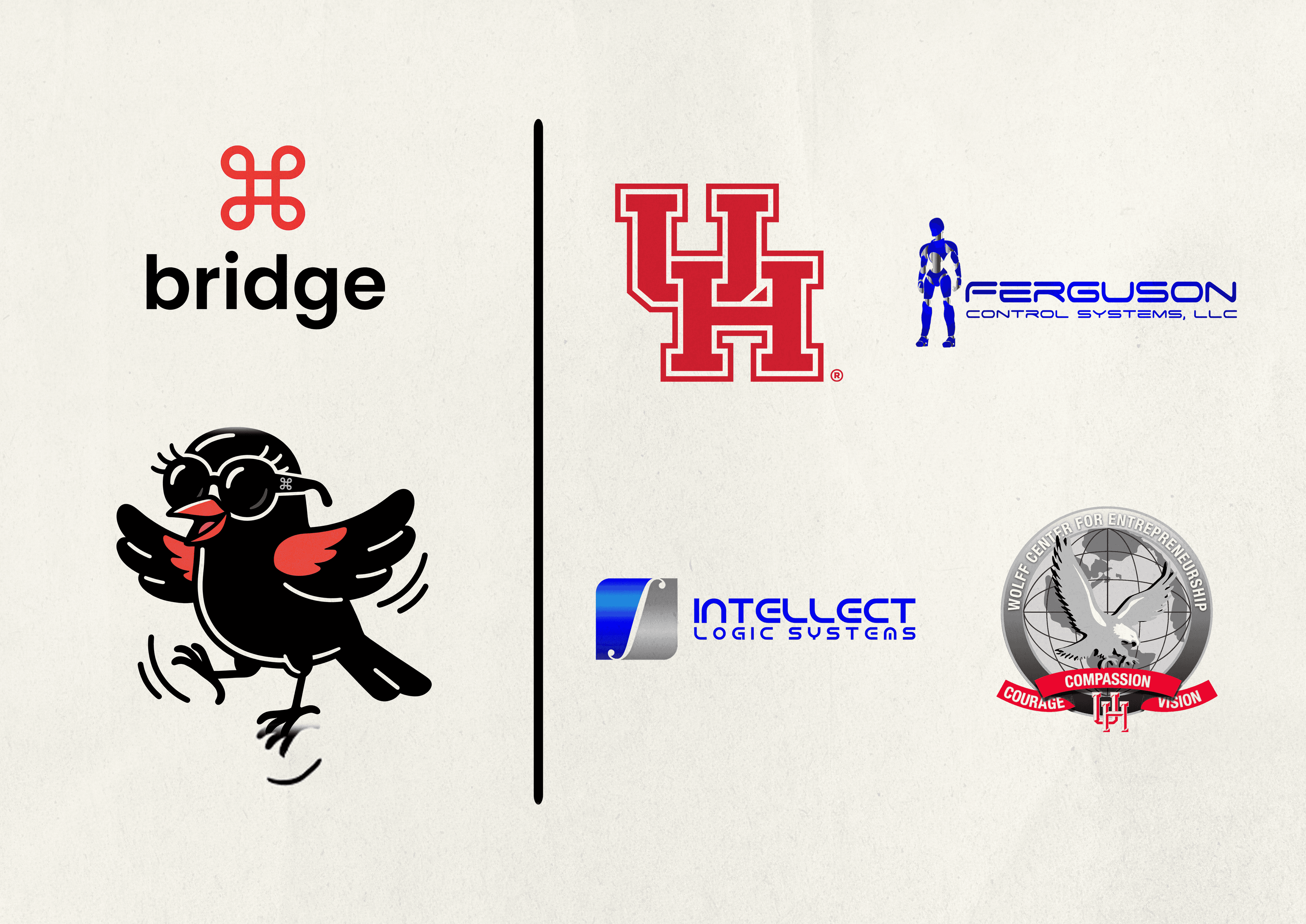 Bridge partnership with University of Houston, Ferguson Control Systems, Intellect Logic Systems, and Wolff Center for Entrepreneurship